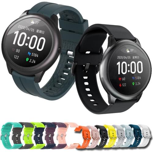 WatchBand 22MM For Xiaomi haylou solar ls05 Original Smartwatch Soft Silicone Wristband For Haylou RT LS05S Bracelet Accessories
