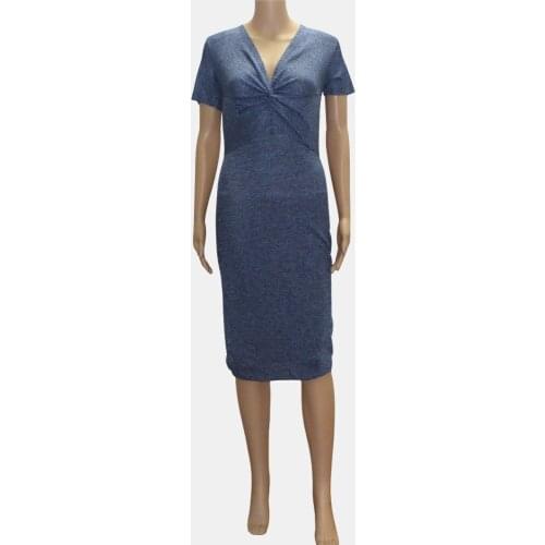 Tilapia new 2017 sexy mini summer dress solid v-neck party night club bodycon women dress fashion slim femme vestidos