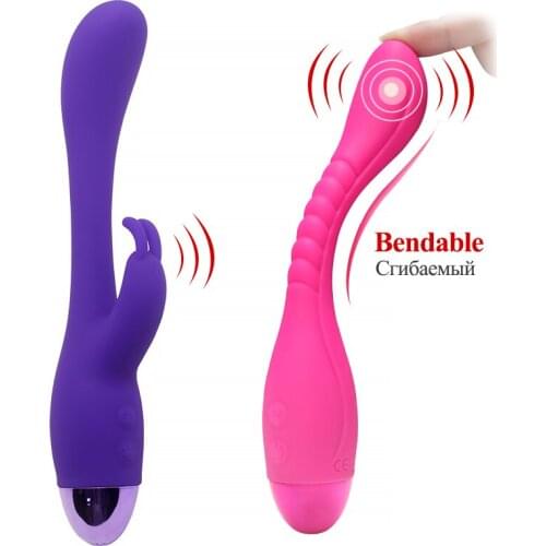 Vibrator Dildo for Women 10 Speed AV Stick G Spot Clitoris Stimulator Soft Dildo USB Charging Sex Toys for Women Sex Products