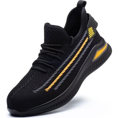 Anti-wear Safety Shoes Spring And Autumn Outdoor Leisure Sports Hiking Shoes Teel Toe Caps Breathable Labor Insurance Shoes