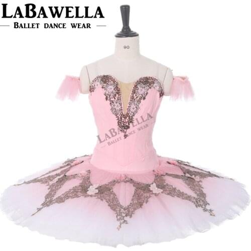Sugar Plum Fairy Performance Tutus skirt women ballet costume Adult Professional Ballet Tutu dance Dress Pink Nutcracker BT9282