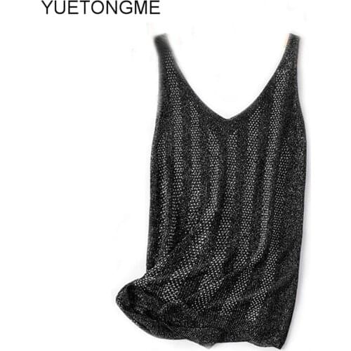 Streetwear Fashion Knitted Vest For Women Sexy Slim Outfits Female Tank Tops 2021 summer