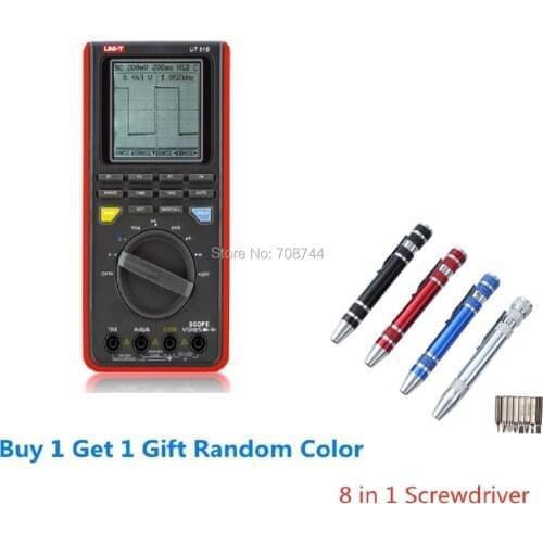 LCD Backlight 16MHz 80MS/s Real-Time Sample Rate USB Interface Scope DMM Oscillographic type Digital Multimeters UNI-T UT81C