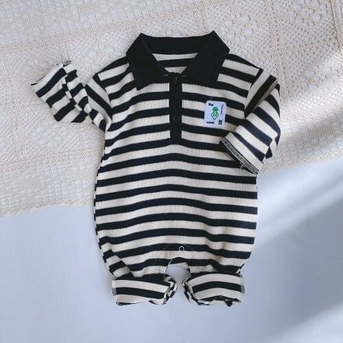 Winter New Boys and Girls Rompers One-piece Rompers 2020 New Kids Striped Jumpsuit Toddler Infant Boys and Girls Bodysuit 0-2Y