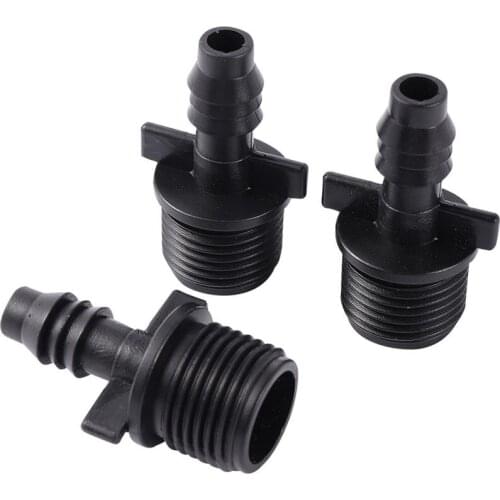 1/2" Male Thread To 8mm Connectors With Barb Hose Quick Connectors Hose Fittings Water Quick Coupling 5 Pcs