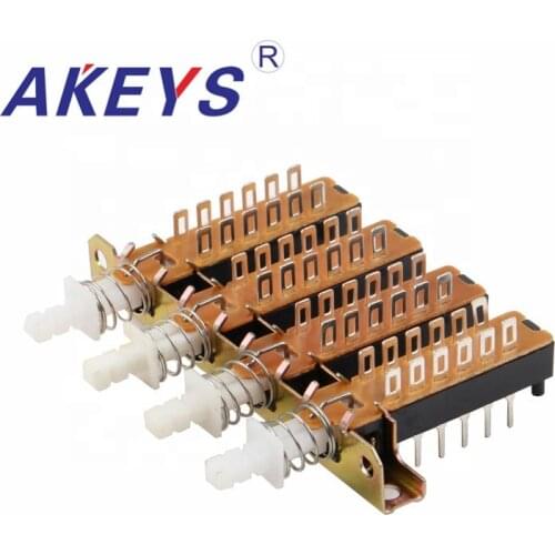 1PC PBS-42H18-4 12pins KAN5 4- wire KAN2H Straight key switch with bracke