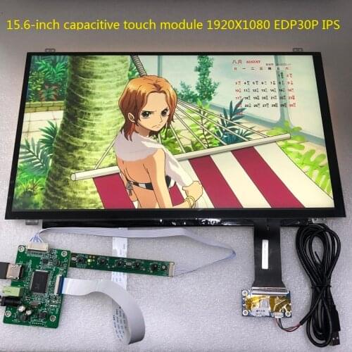 15.6-inch capacitive screen display module equipped with 1920 x1080 IPS 10-point capacitive touch LCD car module Raspberry Pi3 m