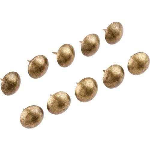 100Pcs 9x9mm Antique Bronze Upholstery Nail Jewelry Gift Case Box Door Sofa Furniture Decorative Tack Stud Pushpin