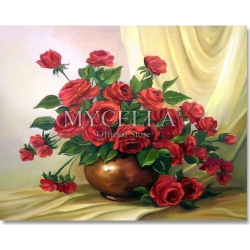 3D,Floral,Vase,Diamond Embroidery,5D,DIY,Diamond Painting,Cross Stitch,Picture,Rose,Full,Square,Diamond Mosaic,Home Decor