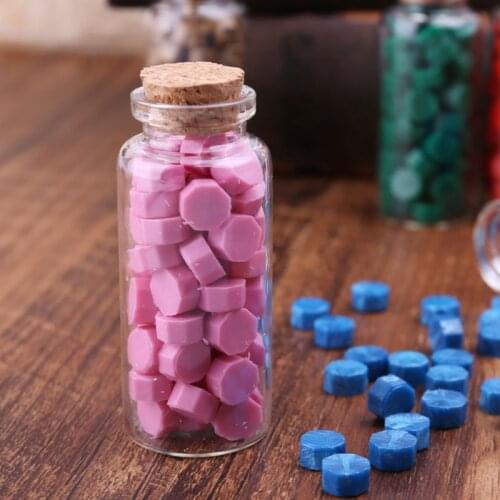 65pcs Sealing Wax Octagon Beads For Retro Seal Stamp Multicolor Wedding Envelope Invitation Card DIY Decor