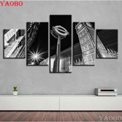 Diamond Embroidery London Big Ben Building 5D DIY Diamond Painting Mosaic Full Square/Round Cross Stitch For Living Room Decor