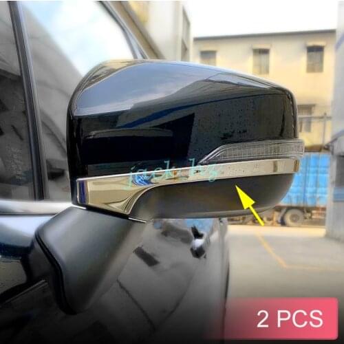 Steel Side Rearview Mirror Trims For Subaru Forester SK 2019 2020 Accessories