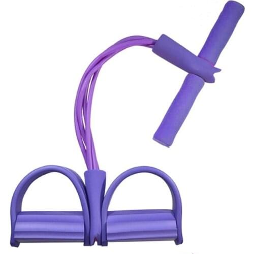 Fitness Gum 4 Tube Resistance Bands Latex Pedal Exerciser Pull Ropes Expander Elastic Bands Yoga equipment Pilates Workout 1