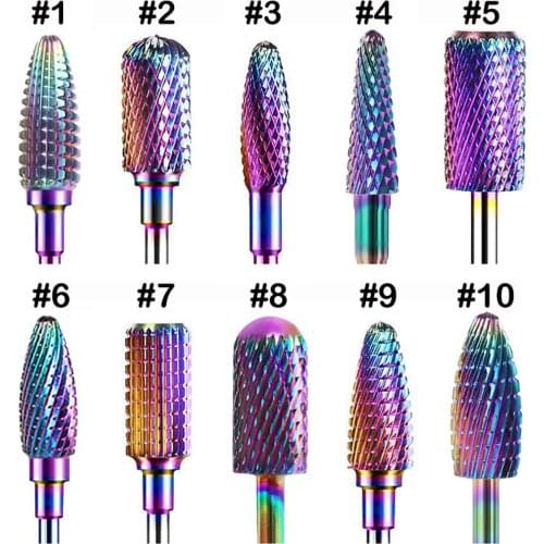 Milling Cutter For Manicure carbide Nail Drill Bits Manicure Machine Accessories Rotary Electric Nail Files Nail Art Tools