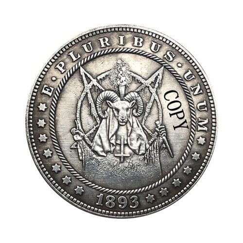 Hobo Nickel 1893-S USA Morgan Dollar COIN COPY Type 158