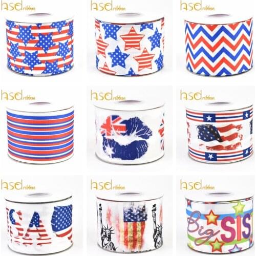 HSDCraft 16MM 22MM 25MM 38MM 50MM 75mm 3inch heat transfer printed on Grosgrain Ribbon