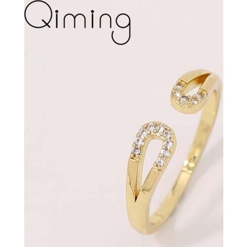 Micro Paved Cubic Zirconia Rings For Women Engagement Wedding Vintage Golden Jewelry Accessories Fashion Ring
