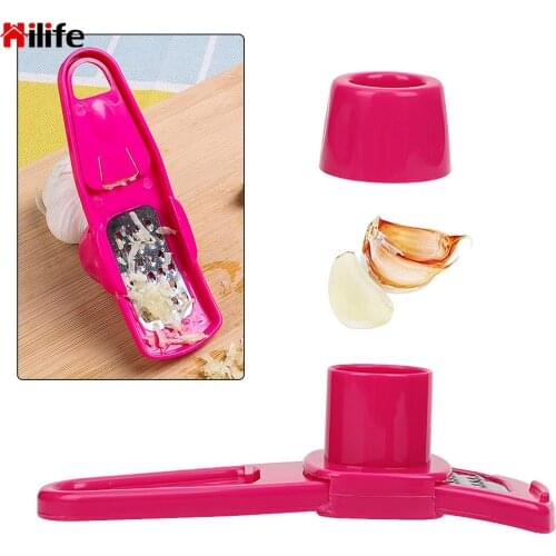 Multifunction Garlic Peeler Grater Slicer Cutter Garlic Press Vegetable Grater Ginger Grinding Grater Garlic Crusher