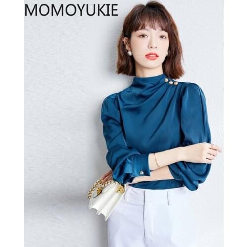 Женские шелковые рубашки Momoyukie China At AliExpress