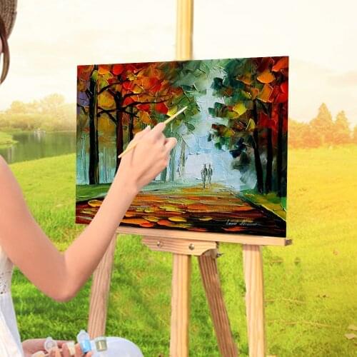 Morning Park DIY Paint By Numbers Package Oil Paints 50*70 Paiting By Numbers Loft Picture For Children Wholesale Art