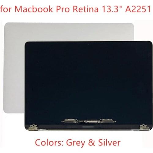 New A2251 Silver Space Gray 2020 Year LCD Display Assembly replacementfor Macbook Pro Retina 13.3" A2251 LCD LED Screen Assembly