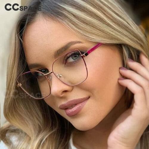 49081 Anti-blue Light Cat Eye Metal Glasses Frames Men Women Optical Fashion Computer Glasses