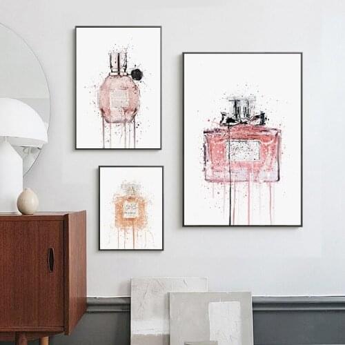 Posters and Prints Wall Art Canvas Painting Perfume Girls Room Decoration Oil Painting Pictures Dropshipping Home Decor Art