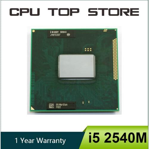 Intel Core i5 2540M 2.6GHz Dual Core Socket G2 Laptop CPU Processor SR044