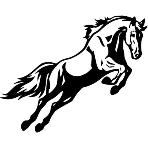 S51055 Various Sizes/Colors Car Stickers Vinyl Decal Jumping Horse Motorcycle Decorative Accessories Creative Waterproof