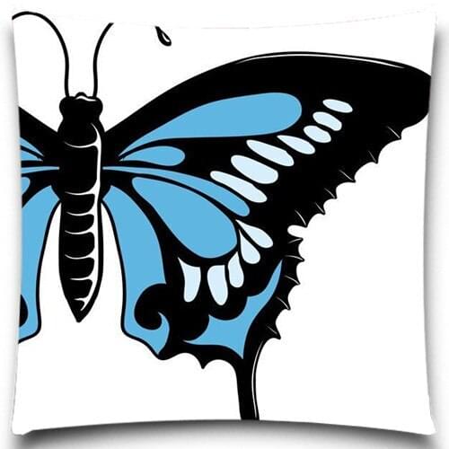 Blue Butterfly Creative insect Home Decor Sofa Car Seat Decorative Pillow case Cover