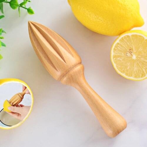 Juicer Manual Beech Lemon Juicer Unpainted Solid Lemon Cone Kitchen Baking Supplies Log Squeezing Juice Tool
