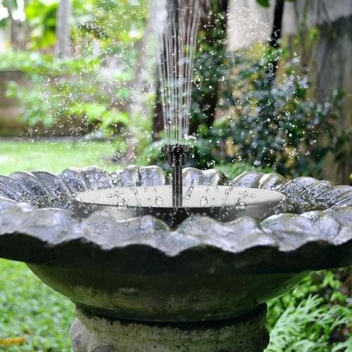 Solar Power Water Fountain Pump 7V Solar Garden Fountain Pump Bird Bath Fountain Water Floating Pond Garden Patio Decor Fountain