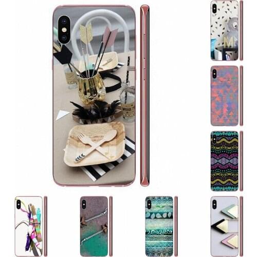 TPU Design Phone For Sony Xperia Z Z1 Z2 Z3 Z4 Z5 compact Mini M2 M4 M5 T3 E3 E5 XA XA1 XZ Premium Tribal Triangle Aztec On Wood