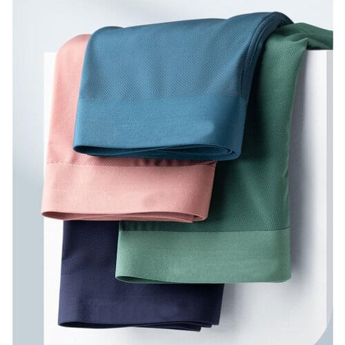 Summer Mesh Mens Underwear Ice Silk Boxers Underpants Breathable Boxer Shorts Men Panties ropa interior hombre L-3XL