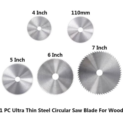 4-7Inch Ultra Thin Steel Circular Saw Blade For Wood Bore Diameter 16/20/25mm Cutting Disc For Rotary Tools Cutting Wheel
