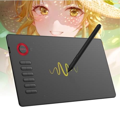 Veikk A15 tablet for drawing, graphic tablet is compatible with Windows and Mac, support online education and distant office