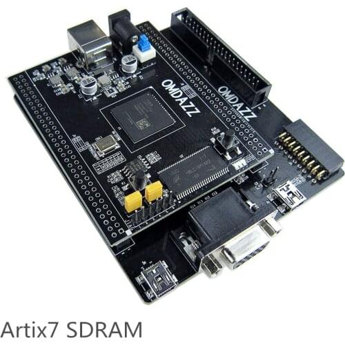 Xilinx FPGA Development Board Artix7 Artix-7 XC7A35T Core Board and IO Expansion Board with 64Mbit Flash 32Mbyte SDRAM