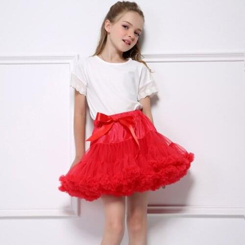 2021 Summer New Baby Girls Tutu Skirt Fluffy Children Ballet Kids Pettiskirt Baby Girl Skirts Princess Tulle Party Dance Skirts
