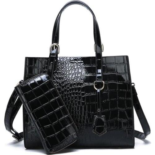 2021 new womens bags 2 pcs Alligator shoulder bags Hand bags big capacity Crossbody for women composite bags womens bags