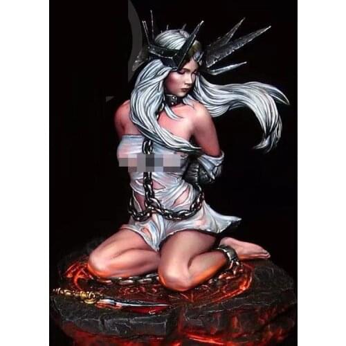 1/24 Resin Character Full Body Model Fallen Angel Amitriel GK White Model Figure