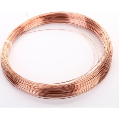 1Kg T2 Copper Wire Thick 0.2/0.3/0.4/0.5/0.6/0.8/1/1.2/1.5/1.8/2/2.5/3/4/5mm Conductive Copper Wire By HXS