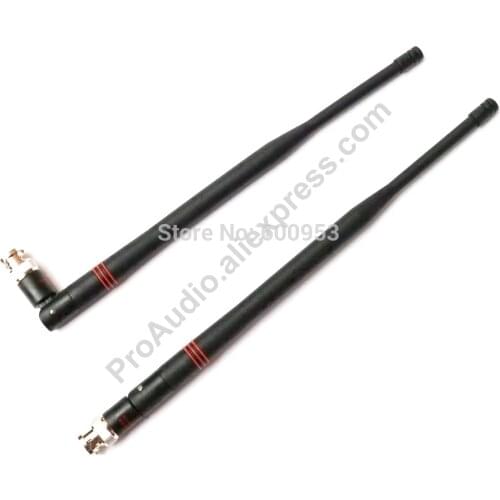 2pcs /lot UHF 470MHz-542MHz Antenna BNC Connectors for SHURE UC/UB/SLX Wireless Receivers Antennas