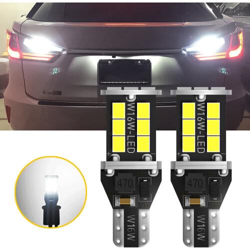 2Pcs W16W T15 LED Bulb Canbus 921 NO OBC Error Free Car Backup Reserve Lights Bulb For Hyundai Tucson 2017 Ix25 Creta Kona IX35