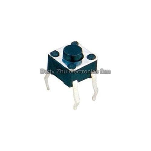 200PCS/LOT 6*6*4.3 micro switch (green dome) touch switch button switch 6mm*6mm*4.3mm