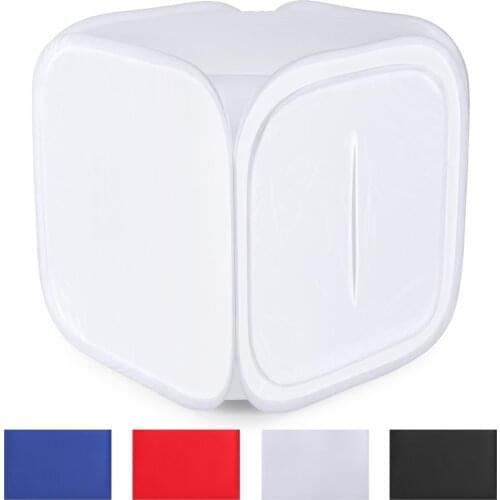 20x20 inch/50cm x50 cm Photo Studio Shooting Tent Light Cube Diffusion Soft Box Kit with 4 Colors Backdrops for Photography