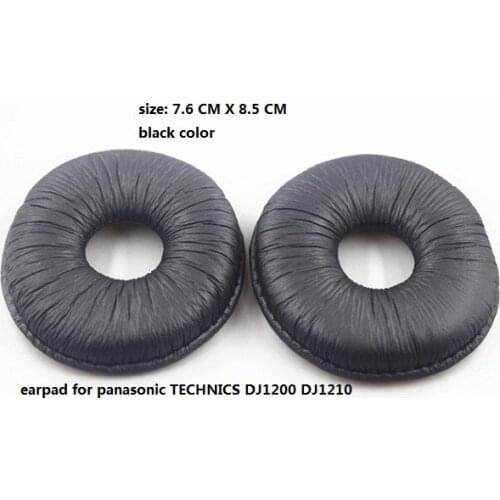 Free ship. 2pairs. Replacement Leather Ear Pads Cushion earpads For TECHNICS RP DJ1200 DJ1210 Headphones