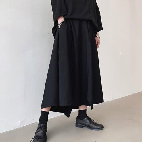 Summer is Yamamoto regular style, not dark mens design skirt pants loose new hairdresser Casual Pants