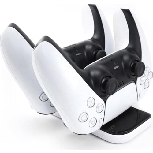 Fast Dual Charger For PS5 Controller Charging station gamepad Accessories Type C with USB C port