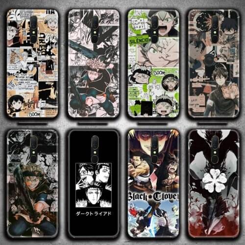 Black Clover Anime Asta Phone Case For Oppo A5 A9 2020 Reno2 z Renoace 3pro A73S A71 F11