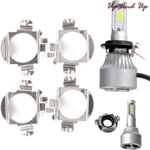 2Pcs 1cm x 4cm x 5cm H7 LED Car Headlight Bulb Base Holder Adapter Socket for Universal Auto Headlamp Mount Stand